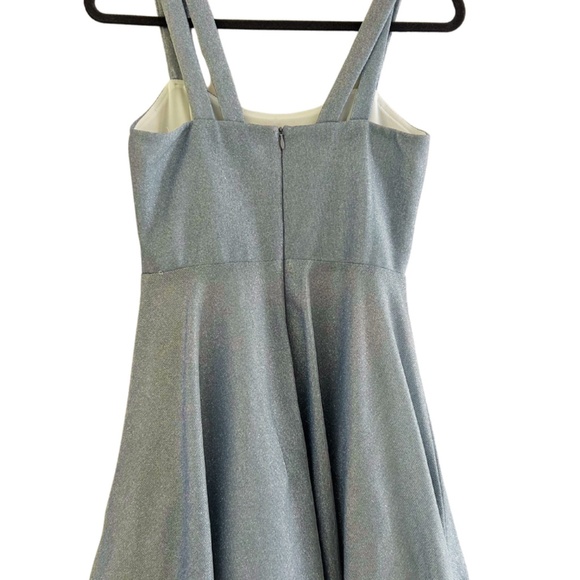 A-line blue sparkly party dress - Picture 2 of 2